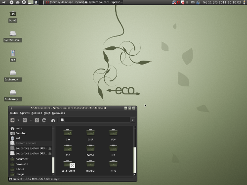 Gentoo - Xfce 4.8 - Dark Eco