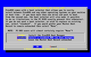 FreeBSD boot
manager install