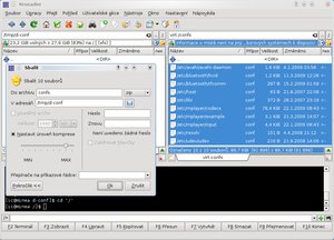 krusader 2.0 - ukázka práce s virtuálním souborovým systémem