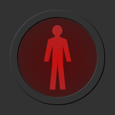 GIMP 11 Hotový semafor pro chodce